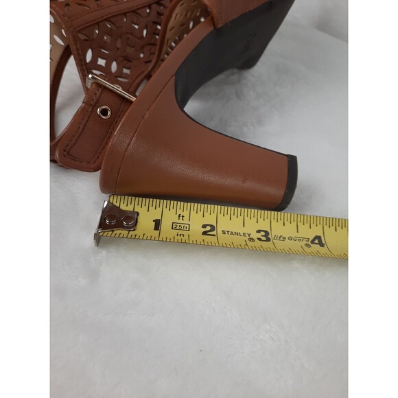 Alex Marie Brown Size 10 Cutout, Open Toe Slingback Sandals - Picture 15 of 15